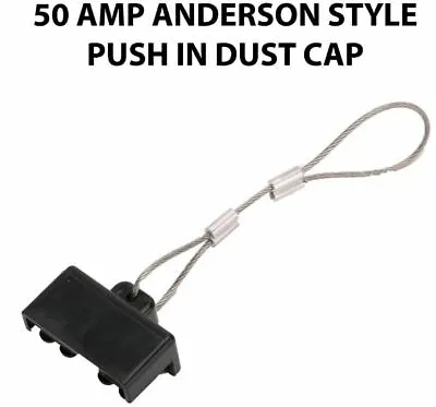 $5.95 • Buy Black Anderson Plug 50 Amp Push On Dust Cap Cover 