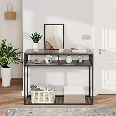 Console Foyer Table Side Table Furniture Open Drawer Storage Book Wooden Shelf • $49.98