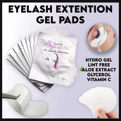 Salon Eyelash Lash Extensions Under Eye Gel Pads Lint Free Patches Make Up Tools • £2.99