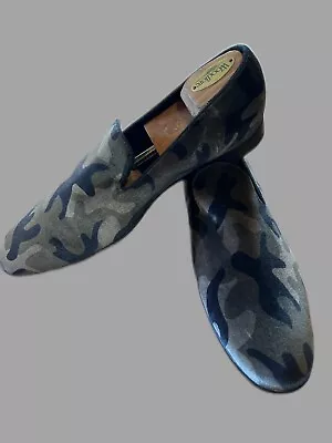 Men’s Size 12 Aldo Camo Velvet Loafers Smoking Slippers Slip Ons NWOB • $38