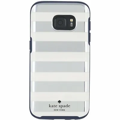 Kate Spade New York Designer Hardback Stripe Case Cover For Samsung Galaxy S7 • £7.95