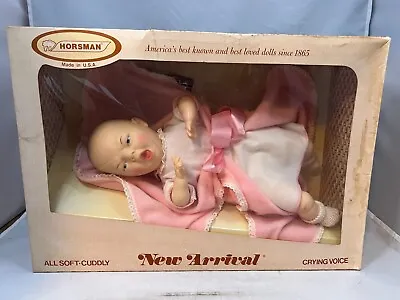 Vintage Horseman Horsman New Arrival Baby Doll With Crying Voice NEW IN BOX • $59.99