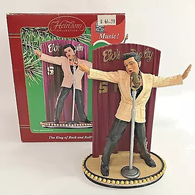 Elvis Ornament - Musical - King Of Rock & Roll 25th Anniversary By Carlton 2002 • $10