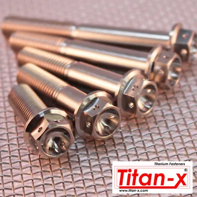 M10 Titanium Hex Drilled Head Flange Bolt 20mm To 100mm X 1.25 Thread  • £4.35