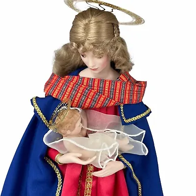 1988 Franklin Mint Madonna Of The Magnificat And Child Porcelain Doll • $149.99