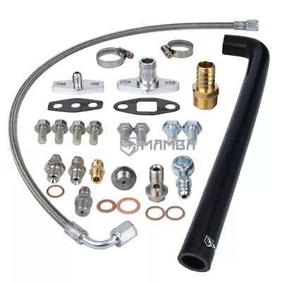 Turbo Oil Feed & Return Line For Nissan RB25DET W/ Holset HX35 HX40 HX50 • $131.50