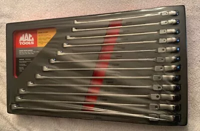 Mac Tools 12 Pc MM XL Double Box Flex Head Ratcheting 12 Pt Wrench Set • $449