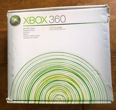 Xbox Live 360 White HDD Console  Box Parts 2 Controllers Cables FREE SHIP • $45.98