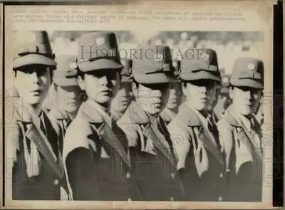 1975 Press Photo Women Chilean Army Marches In Military Parade In Santiago • $9.99