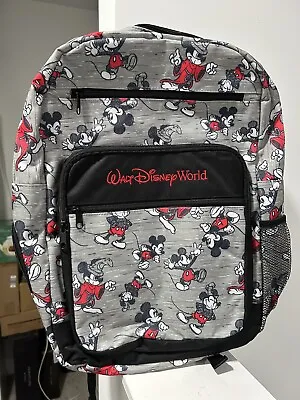 Walt Disney World Parks Mickey Mouse All Over Sketch Back Pack Bag • £66.50