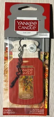 Yankee Candle  AUTUMN WREATH  Classic Car Jar Air Freshener  • £3