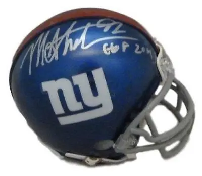 Michael Strahan Autographed New York Giants Mini Helmet HOF JSA 13393 • $179.99