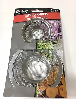 Mesh Strainers- Stainless Steel Pack Of 2 New Size : 4.5” And 2.8” • $2.50