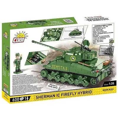 Cobi 2276 1:35 Historical Collection Sherman IC Firefly Hybrid Tank Kit 600 Pcs • $87.04