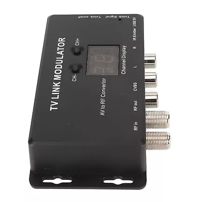 UHF Modulator TV Link Modulator 471.25‑885.25MHz Support PAL NTSC AV To RF C BGS • £20.04