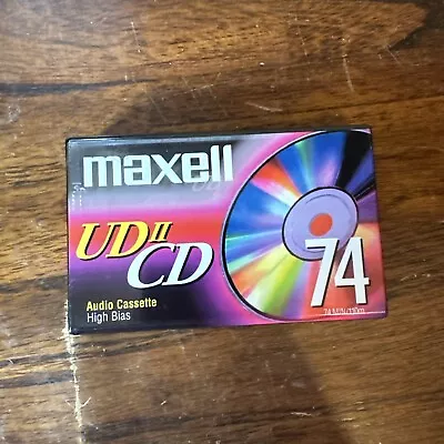 Maxell UD II CD 74 Min Audio Cassette Tape--NIP • $7.99