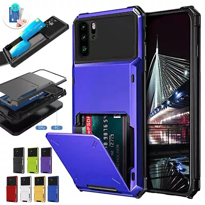 Shockproof Wallet Card Holder Case Cover For Samsung S20 S21 S22 FE Ultra S9+ S8 • $11.68