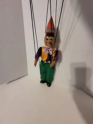 Vintage Wooden Marionette Puppet Pinocchio 16” Long Great Colors • £33.75