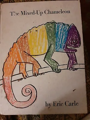 The Mixed Up Chameleon Rare Original 1975 Copy Eric Carle Vintage Book • £50