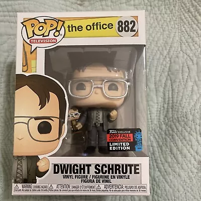DWIGHT SCHRUTE With Bobble Head NYCC 2019 The Office Funko POP! #882 • $50