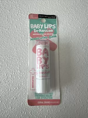 Maybelline Baby Lips Dr. Rescue Medicated Balm~ 55 Coral Crave • $7.64