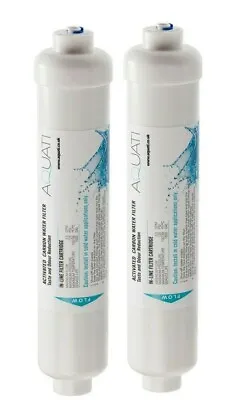 2x In Line Fridge External Water Filters Compatible With SAMSUNG LG DAEWOO BEKO • £13.90