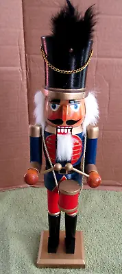 Nutcracker 15  Wooden  High Hat Soldier With Drums • $21