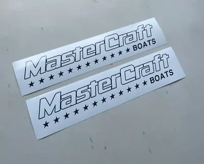 Mastercraft Ski Boat 12  Logo Window SET OF 2 Multi-Color Vinyl Decal Sticker • $24.52