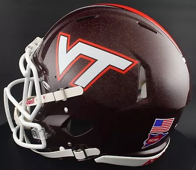 VIRGINIA TECH HOKIES NCAA Riddell Speed Full Size AUTHENTIC Football Helmet • $289.99