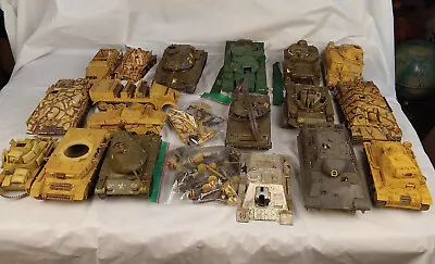 Lot Of Vintage 1970’s Built Military Vehicle Tank Models Monogram Tamiya Others • $27