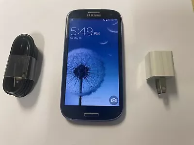 Samsung Galaxy S3 Verizon And Unlocked For All GSM BLUE GOOD Complete • $39.95