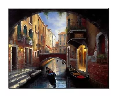 Home Art Wall Decor Venice Italy Scenery Oil Painting Picture Printed On Canvas • $87.77