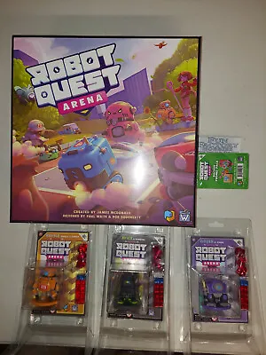 Wise Wizard Games ROBOT QUEST ARENA W/expansions Incl KICKSTARTER EXCLUSIVES! • £201.71