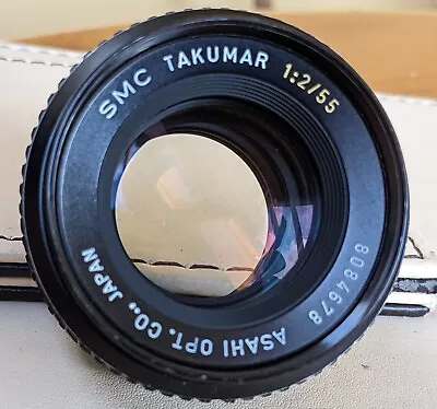 Asahi Pentax SMC Takumar F/2 55mm Lens In Lovely Condition. • £35.99