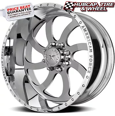 AMERICAN FORCE BLADE SS8 MIRROR POLISHED 24 X14 WHEELS RIMS 8 LUG (set Of 4) NEW • $5099.60