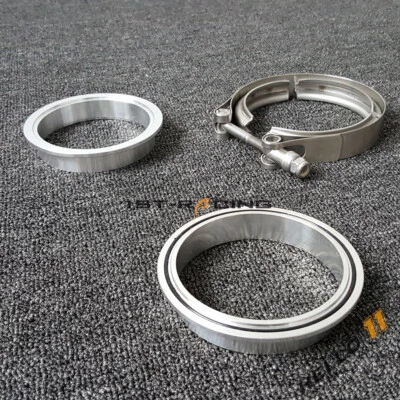 $24.99 • Buy 3  Aluminum V Band V-Band Clamp Flange Kit + O-Ring For Intake Intercooler Inlet