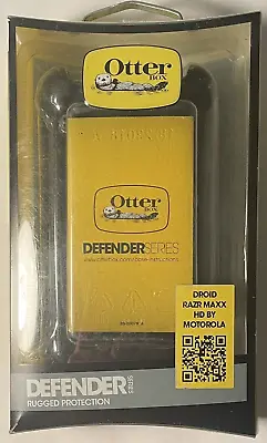 Otterbox Defender Series Phone Case For Droid Razr Maxx HD By Motorola Black • $11.99