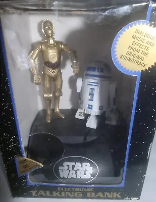 Vintage Star Wars C-3P0/R2-D2 Electronic Talking Bank ThinkwayToys Free Shipping • $200