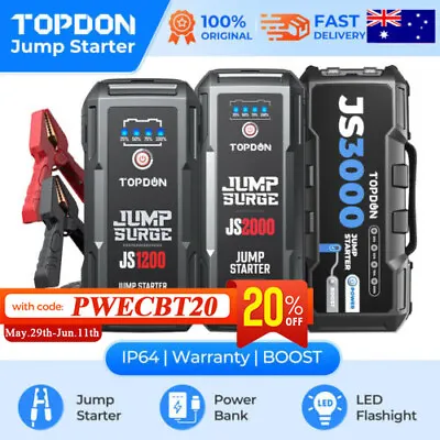 $199 • Buy TOPDON Car Jump Starter Booster Jumper Box Power Bank Battery Charger Portable