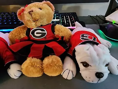 University Of Georgia Bulldogs Plush Cheerleader And Bulldog • $20