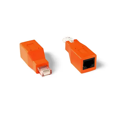 1in Network CrossOver Adapter Cat6 Cat5e - Orange • $3.29