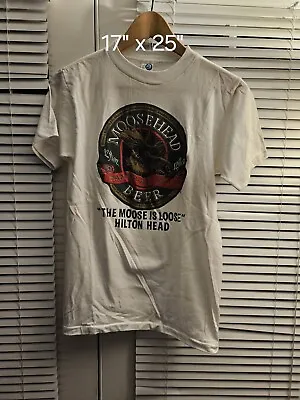 Vintage Moosehead Beer Single Stitch Hilton Head T Shirt Mens Size Medium M • $19.99