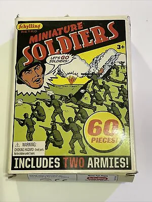 Schylling Retro Miniature Soldiers 60 Pieces 2 Armies RMSP • $11.45