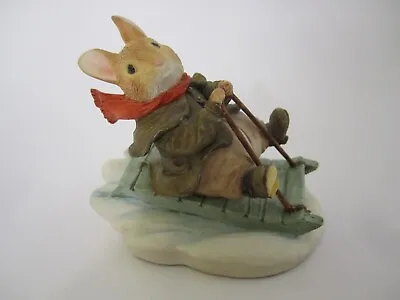 Villeroy & Boch Winter At Foxwood #16 Rue Rabbit  Fun In The Snow  Sled 1994 • $35.99