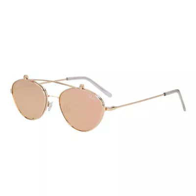 Quay X Elle Sunglasses In Gold Rose Mirror- N/A -Gold • $45