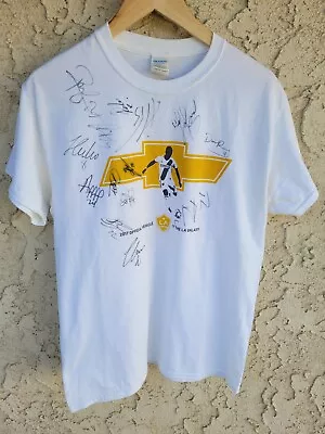 2017 Chevy LA Galaxy Soccer T-shirt Signed/Autographed  By Galaxy Players • $4.99