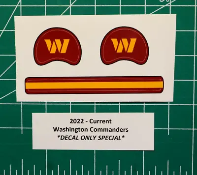 2022 - 2024 Washington Commanders DIECUT Football Gumball Helmets *DECALS ONLY* • $2