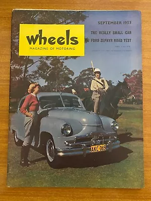 #4 Wheels Magazine 1953 September Vol 1 Issue 4 Vintage Customline • $40