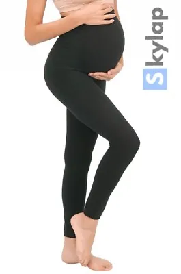 £6.99 • Buy Skylap Maternity Leggings Full Ankle Length Over Bump Stretchy Breathable