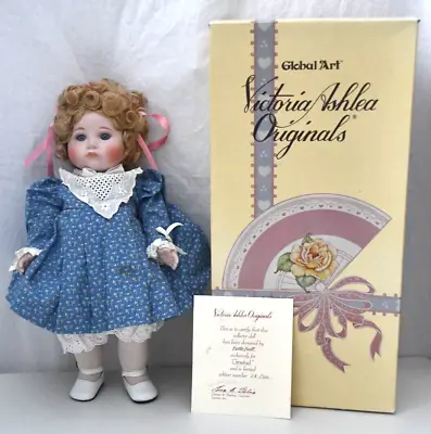 Victoria Ashlea Doll 1985 Goebel Porcelain 16  Tall Musical  Swinging On A Star  • $22